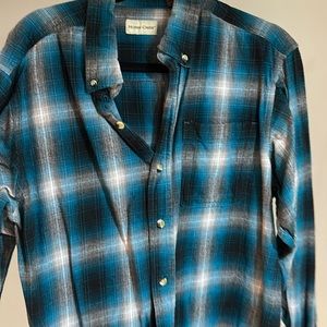 Hobbs creek blue white black flannel